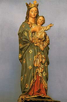 信徒発見のサンタマリア像